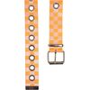 Urban Classics Checker Belt with Eyelets, Neon Orange/White, Small-Medium