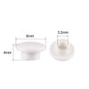 sourcing map 30pcs Tactile Push Button Switch Caps 3.2mm Hole Dia for 6x6mm Micro Tactile Switch White