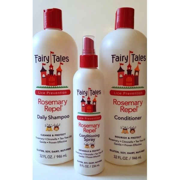 Fairy Tales Rosemary Repel Shampoo & Conditioner 32 oz plus 8 oz Leave-in Spray