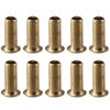 AllGIFT 10pcs 1/4" Tube ID Brass Compression Fitting, Insert Tube Support Compression Sleeve Fitting