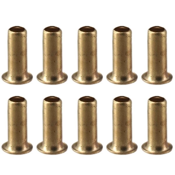 AllGIFT 10pcs 1/4" Tube ID Brass Compression Fitting, Insert Tube Support Compression Sleeve Fitting