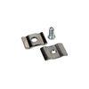 Dazzling Displays Chrome Grid Panel Clips (4 Pack) - Essential Grid Wall Accessory for Secure Grid Panel Installation for Home, Retail or Tradeshow Use