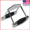 Home Gym Cable Attachment Exercise Machine Tricep Row V Pull Bar D Handle Rubber