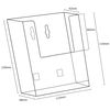 Taymar WPA6 Freestanding/Wall Mounted A6 Portrait Leaflet Holder