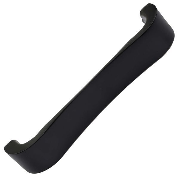 GlideRite 4-1/2 in. CC Curved Cabinet Handles, Matte Black Matte Black