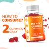 2 Pack - Vitamatic Vitamin D3 K2 Gummies - 60 Count - Supports Healthy Bone