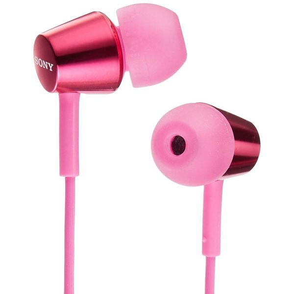 Sony Earphones MDR - EX155 safety pink