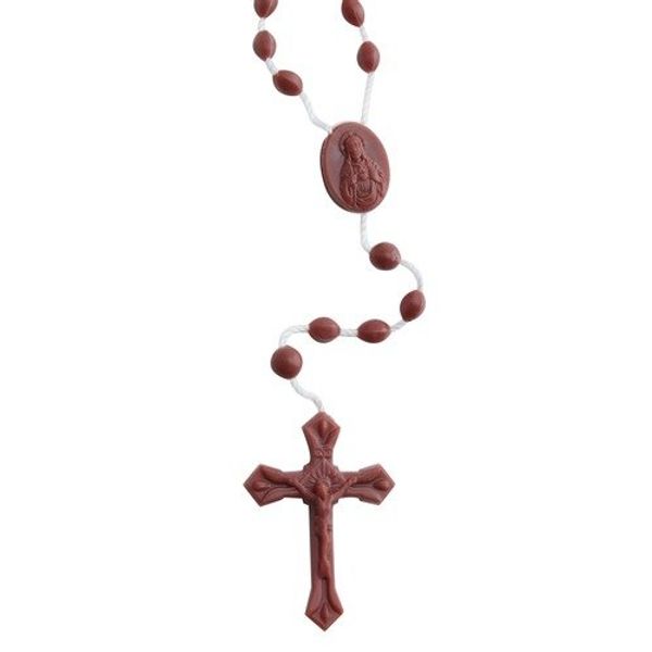 Brown Plastic Rosaries - Pkg of 100