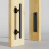 CCJH 9”/24cm Sliding Barn Door Handle Hardware, Pull Flush Door Handle, Black…