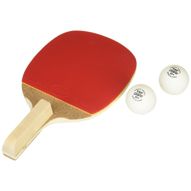 VICTAS 025520 Table Tennis Racket Stick-on Giant Plus Pen Holder 140 (with 2 Plastic Balls)