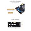 coolwell For Raspberry Pi 5 PCIe to M.2 Adapter Board (C) Compatible NVMe Protocol M.2 Solid State Drive with Transparent Acrylic Mounting Plate