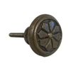 Infinity Decor Round Design Cupboard Knobs for Bathroom, Kitchen – Solid Metal Handles in Antique Cast Iron (Antique 425)