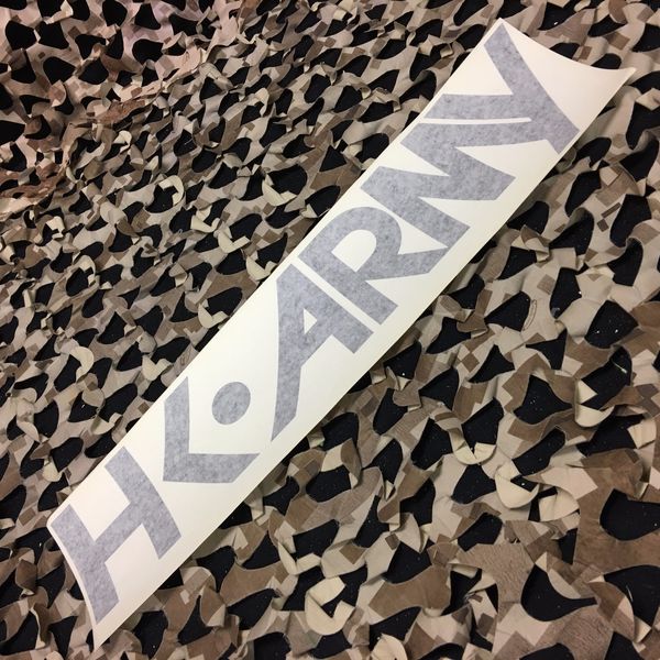 NEW HK Army Paintball Car Sticker - Typeface Black