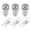 sourcing map 3Pcs Electric 2 Positions on Off Metal Key Lock Switch W Keys