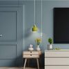 E27 Pendant Light Ceiling Lighting Fitting 4M, E27 Lamp Holder with Switch, Suspended Pendant Light Fitting Kit, 2 Core Textile Cable UK Plug (White).