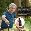 4Pcs Walking Cane Hand Grips - Black Foam Replacement for Offset Canes