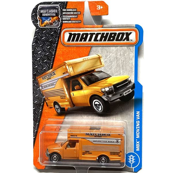 Matchbox 2017 MBX Adventure City Moving Van 28/125, Orange