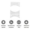 Silver Alloy Center Shift Gear Selector Button Patch Trim For Jaguar XJ 2010-19