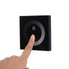 LED Dimmer Switch Touch Install Dimmer Controller Control 12-24V Single Color LED Lamp Wall Switch Dimmer Smooth Touch (Black)