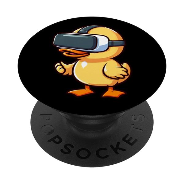 Cute VR Duck Virtual Reality Gamer Gaming PopSockets Swappable PopGrip