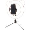 Generic LED Ring Light Bear Brown with Mini Tripod LED Circle Lamp Selfie Filling Light Cute -