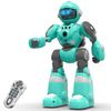 STEMTRON Robot Toys for Kids, Programmable Remote Control Robot with Magic Record Voice Function, Intelligent Gesture Sensing, Singing & Dancing Mode (Blue)