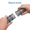 7 Day Pill Organizer Case Stackable Weekly Supplements Vitamins Pills Holder Dispenser Large Translucent Black with Extra Lid