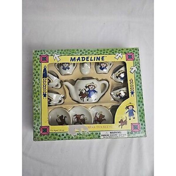 Vintage Madeline Porcelain 13 Piece Tea Set Doll House Tea Cups 1997