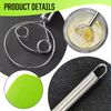 GDFHBD 1 Piece Flour Mixer And 1 Piece Plastic Scraper, Stainless Steel Mixer, Multi-Function Kitchenware, Cooking Tools.