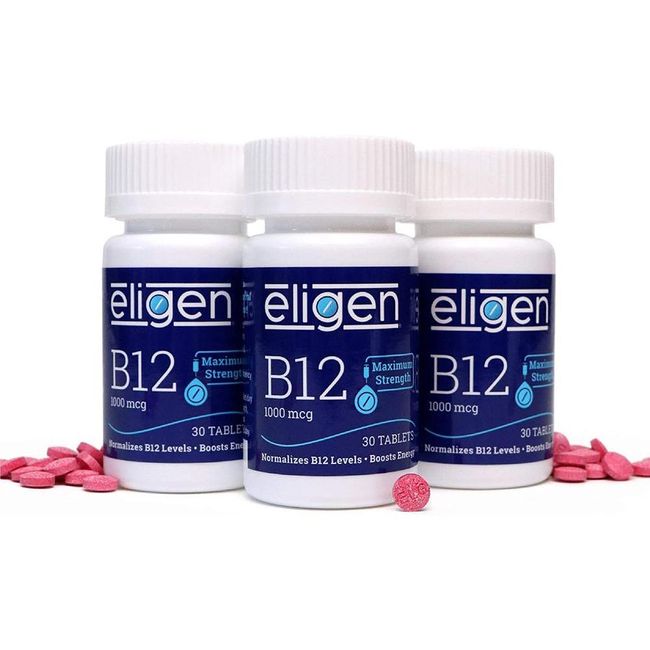 American Direct Purchase Vitamin B12 1000 mcg Normalizes B12 levels like an injection Energy 3-month supply 90 pills Packaging Variety, quantity, see details