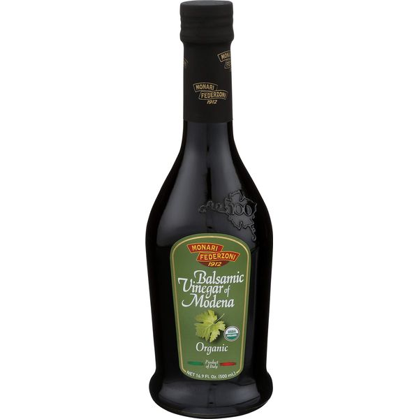 Monari Organic Balsamic Vinegar of Modena, 17-Ounce (Pack of 6)