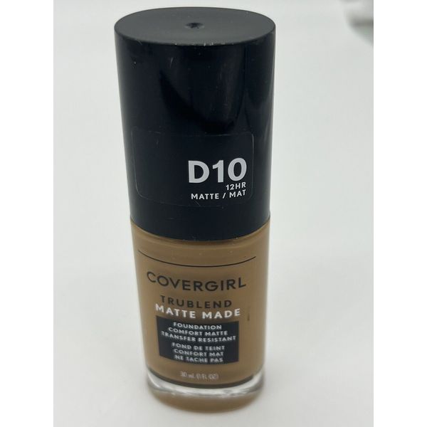 Covergirl Trueblend Matte Made Foundation Golden Caramel D10 New