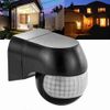 UKEW Outdoor Motion Sensor - 180° Detection Wall-Mount Security Sensor - 12M Range Motion Controller IP44 Waterproof - 800W Load Adjustable Timer (10 Sec - 15 Min) - Black