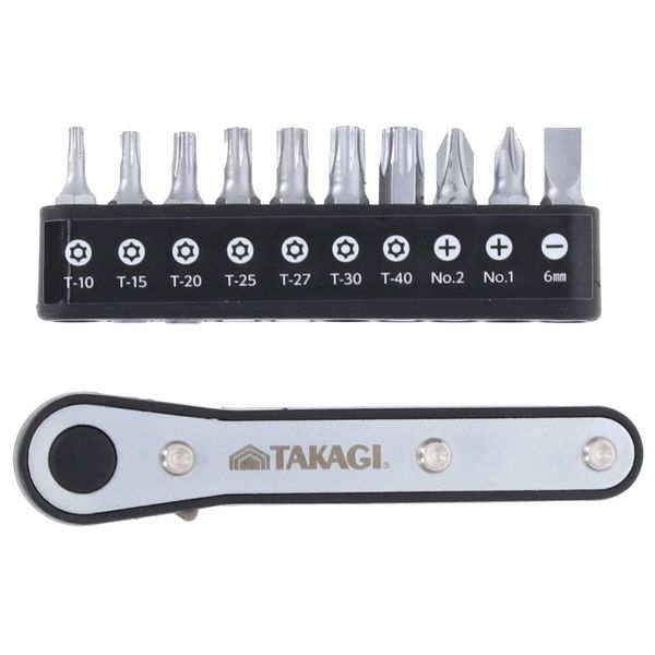 高儀 Handiwork suta-kixi Driver Bit Ratchet with 10 Pairs