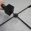 Streamer Flag Pole Stand Foldable Standing + 8.5 ft (2.5 m) 3 Tier Telescopic Pole Set, Streamer Flag Starter Set