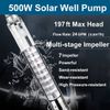 3" Solar Deep Well Pum Submersibl Pump Impeller DC 48V 500W  + MPPT Controller