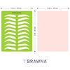 BRAWNA [ Upgraded Version ] Eyebrow Practice Stencil with Microblading Practice Skin | Microblading Template for Eyebrow Tattoo | Microblading Training Supplies | PMU Kit | 10 brow shapes