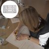 Kozelo 3pcs Erasing Shield - 27 Patterns Stainless Steel Drawing Template Design Tools for Art Drawing Use | Silver Tone