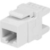 UbiGear Network LOT Keystone 8p8c Cat6 Rj45 Network Socket Punch Down Jack White (10 pcs)