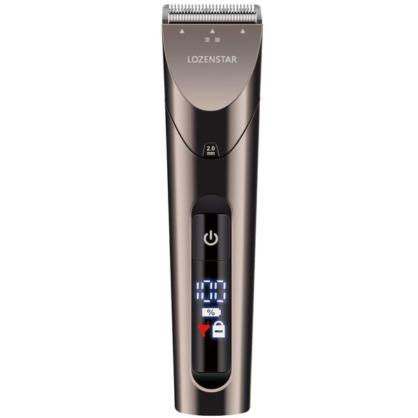 Rosenstar APR969 Electric Trimmer, Digital Charging AC Type, Hair Cutter, Beard Trimmer, For Overseas Use, Water Wash (IPX6), 4 Adjustable Trimming Heights, Gun Metal