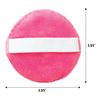 S&T INC. Gentle Face Scrubbers, Dual Sided Face Exfoliators with Elastic Strap, 3.3 Inch Diameter, 2 Pack, Teal/Pink