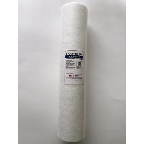 HYDRONIX 20 MICRON BIG BLUE 20"x4.5" SEDIMENT FILTER NSF CERTIFIED