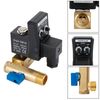 Bruce & Shark Electric Timer Auto Water Valve,AC 220V 1/2" Automatic Electronic Timed Air Compressor Auto Drain Valve