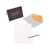 Papyrus Blank Cards with Envelopes, Gold, Black and Cream (16-Count)