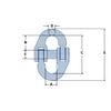 Chain Connector Links 8MM (Grade 100 Hammerlock Heavy Duty Lifting Coupling Component)