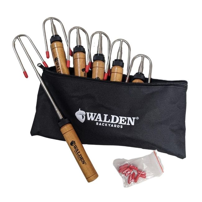 Walden Backyards Legacy Series™ Roasting Sticks (6 Pack Safety Roasting Sticks)