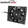 6'' Slim Pull In Electric Cooling Fan Radiator Mount Kit 650CFM Universal Black