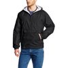 Charles River Apparel Classic Windbreaker Pullover Hooded Jacket, Black, 4XL