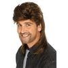Smiffys New Kids Proleten Wig Asi Prolet Vokuhila Asian Hairstyle, dark brown