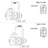 Homak Toolbox Lock Replacement Lock Tubular Cam Lock 2 Keys Per Lock 12-3 Key Pull (3/8")